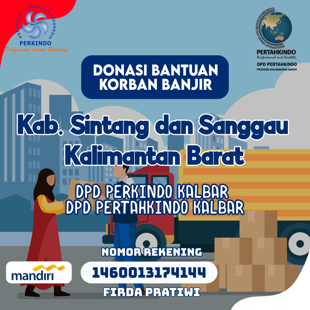 Donasi bantuan untuk Kalimantan Barat